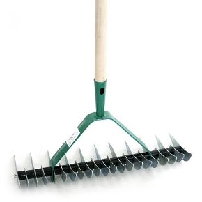 Strend Pro Fűszellőztető gereblye 11/21 fogú 140cm fa nyéllel