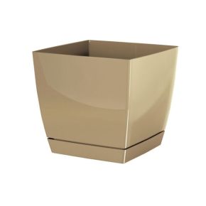 Virágcserép Coubi Square P 240x240x220mm tejeskávé Virágcserép Coubi Square P 240x240x220mm tejeskávé
